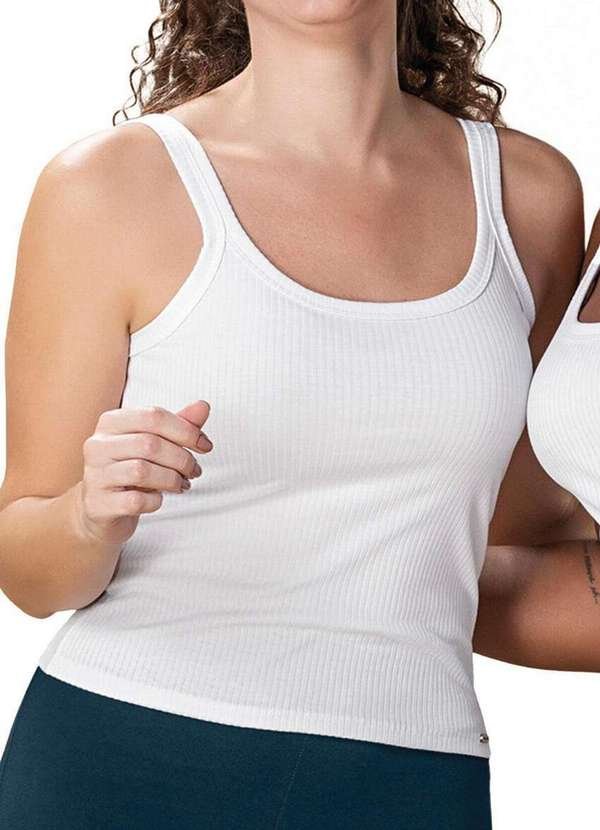Blusa Feminina Regata Marialicia 52081 2001-Branco