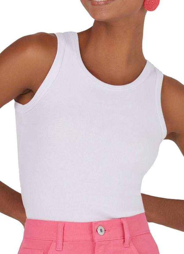 Camiseta Feminina Regata Malwee 1000119205 00001-Branco