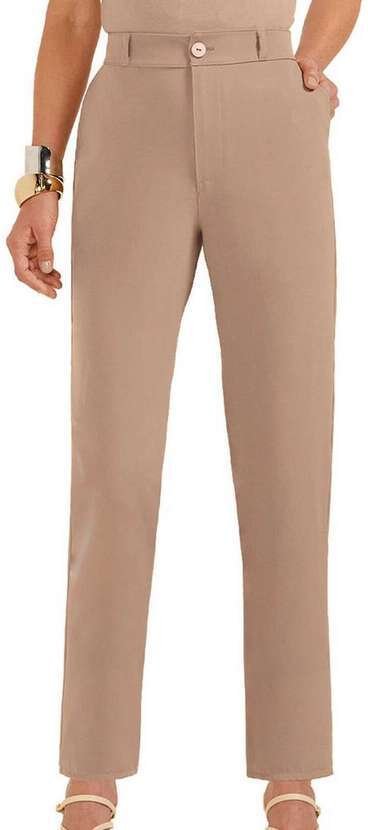 Imagem principal Calça Feminina Alfaiataria Marialicia 184305 8038-Marrom-Claro Marialícia