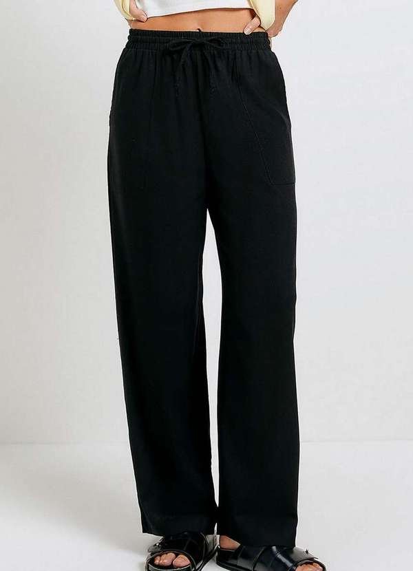 Imagem principal Calça Feminina Pantalona Hering K5cp N10-Preto Hering