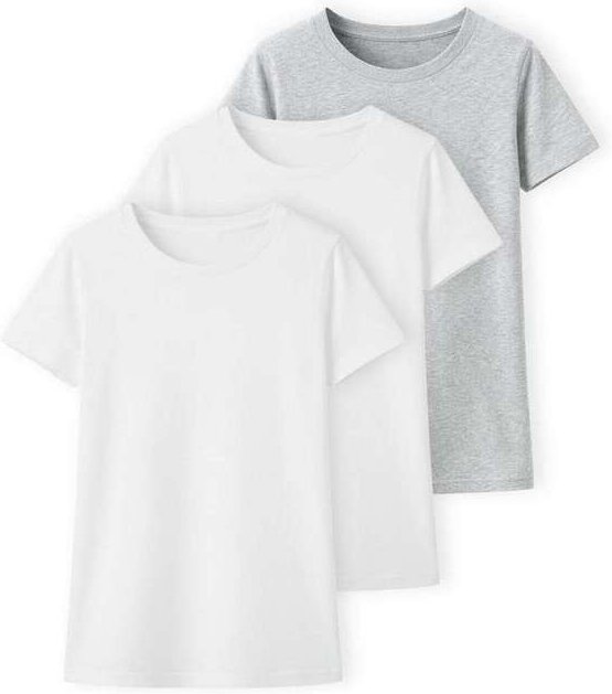 Imagem principal Kit com 3 Camisetas Feminina Hering 0241 Branco-Mescla Hering