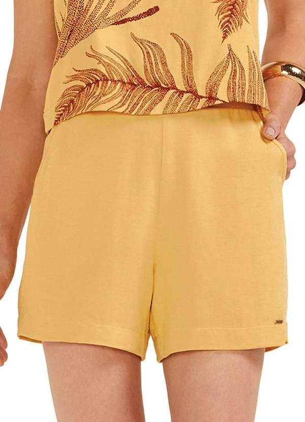 Imagem principal Shorts Feminino Marialicia 184288 3567-Mostarda
