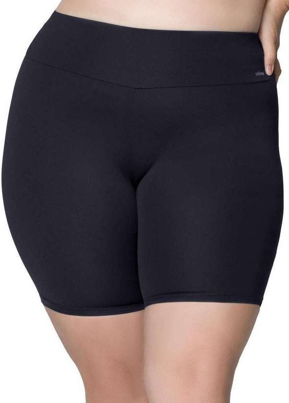Imagem principal Bermuda Feminina Selene 24940-001 Plus Size 550-Preto SELENE