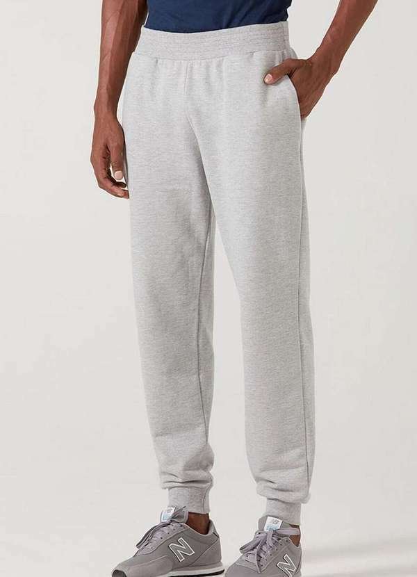 Imagem principal Calça Masculina Moletom Malwee 1000098610 50000-Cinza-Mescla Malwee