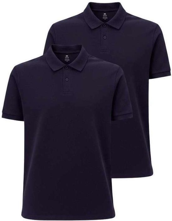 Imagem principal Kit com 2 Camisetas Polo Masculina Hering N3a7 Marinho Hering