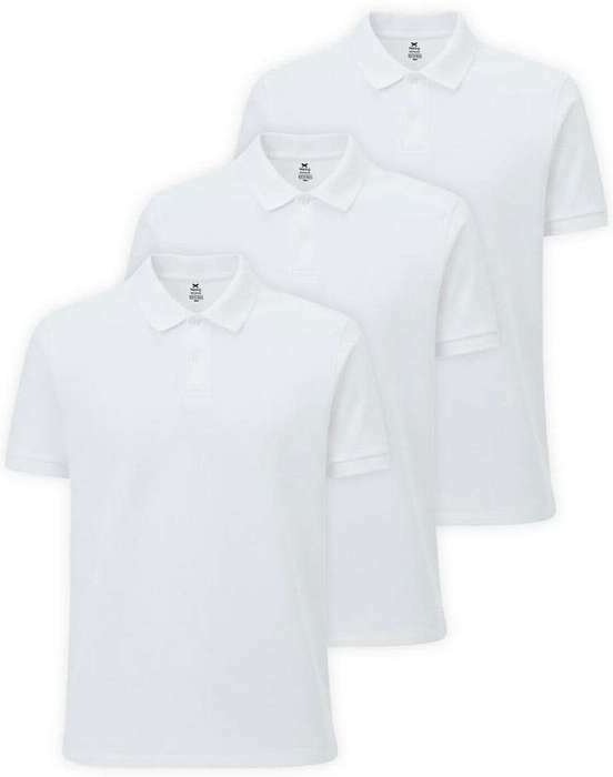 Imagem principal Kit com 3 Camisetas Polo Masculina Hering N3a7 Branco Hering