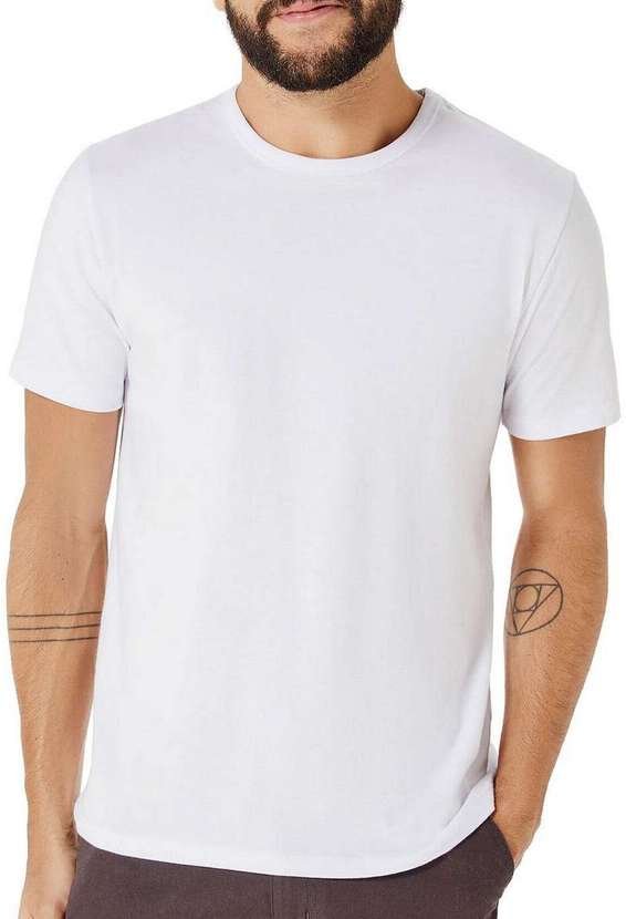 Imagem principal Camiseta Masculina Hering 0299 Noa-Branco