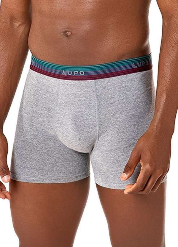 Imagem principal Cueca Boxer Lupo 784-060 8820-Chumbo-Mescla Lupo