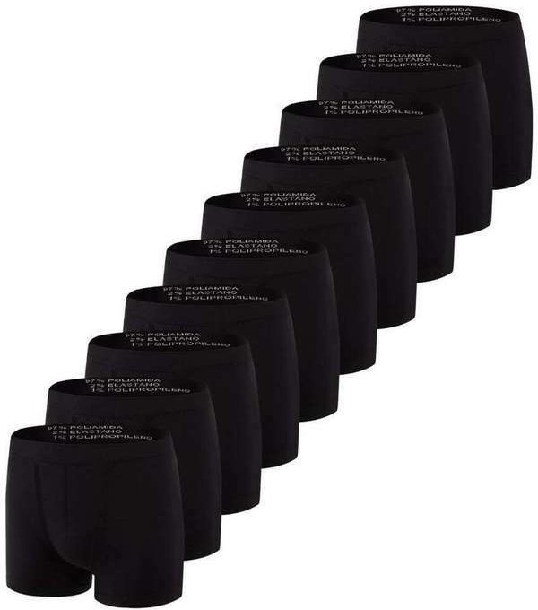 Imagem principal Kit com 10 Cuecas Boxer Trifil 4620 Preto TRIFIL