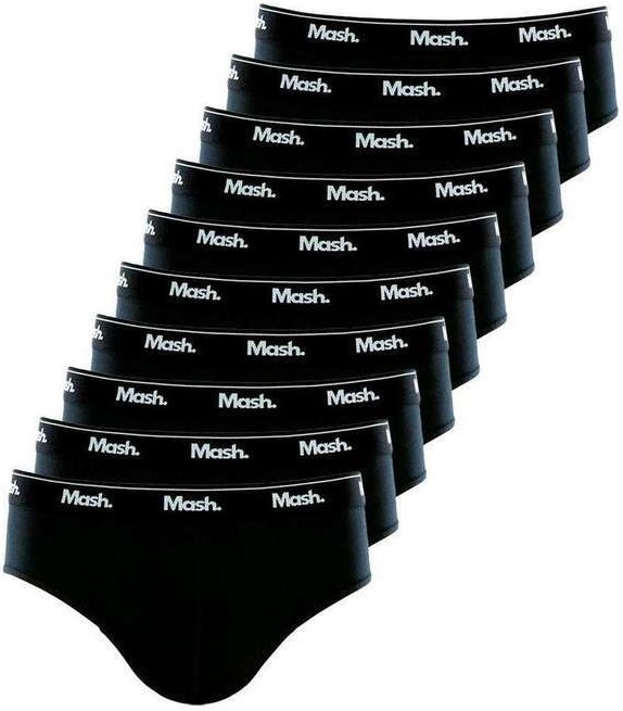 Imagem principal Kit com 10 Cuecas Slip Mash 073.58 Preto MASH