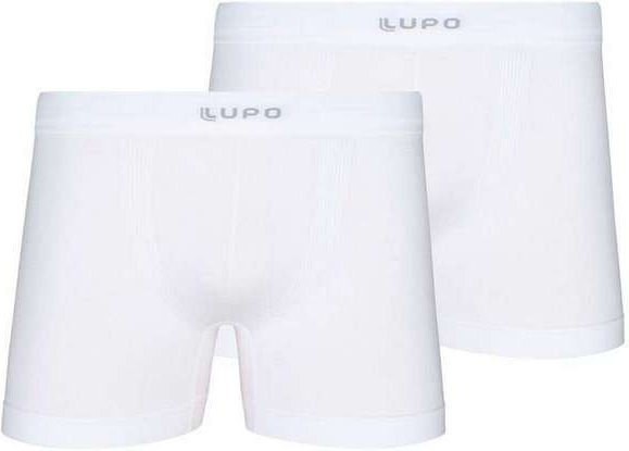 Imagem principal Kit com 2 Cuecas Boxer Lupo 661-001 1110-Branca Lupo