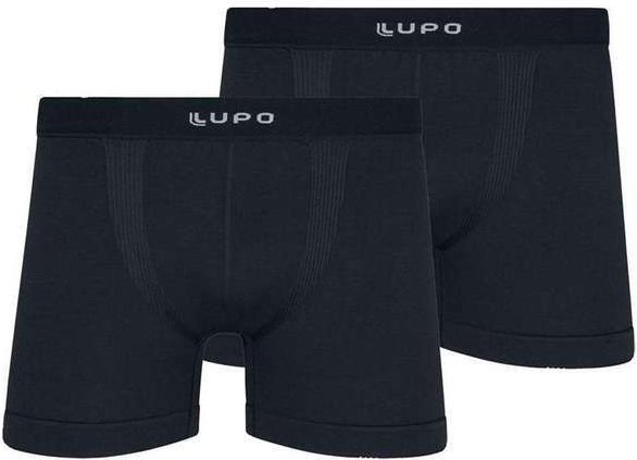 Imagem principal Kit com 2 Cuecas Boxer Lupo 661-001 8870-Grafite Lupo
