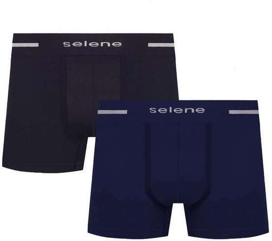 Imagem principal Kit com 2 Cuecas Boxer Selene 11150-001 996-Preto-Marinho SELENE