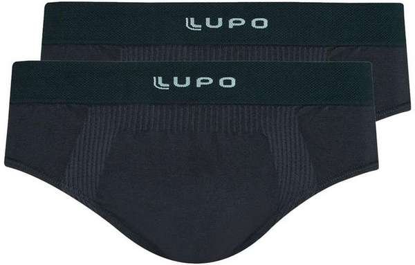 Imagem principal Kit com 2 Cuecas Slip Lupo 681-001 Grafite Lupo
