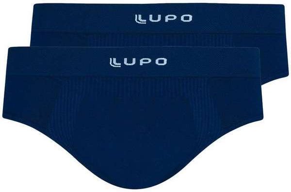 Imagem principal Kit com 2 Cuecas Slip Lupo 681-001 Marinho Lupo
