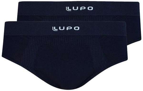 Imagem principal Kit com 2 Cuecas Slip Lupo 681-001 Preto Lupo