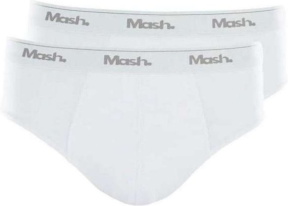 Kit com 2 Cuecas Slip Mash 073.58 Branco