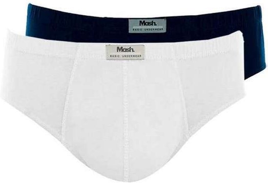 Imagem principal Kit com 2 Cuecas Slip Mash 074.58 Branco-Marinho MASH
