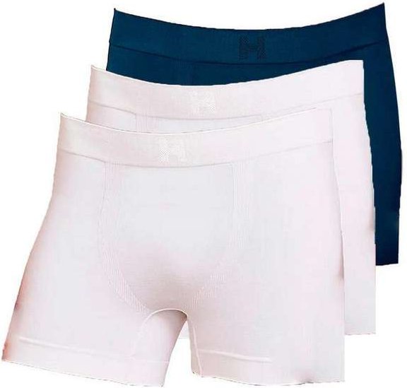 Imagem principal Kit com 3 Cuecas Boxer Hope Smc61020 Branco-Azul Hope
