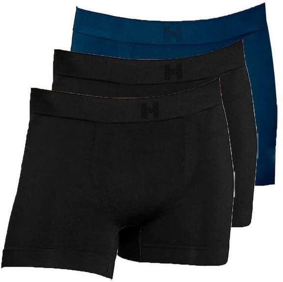 Imagem principal Kit com 3 Cuecas Boxer Hope Smc61020 Preto-Azul Hope