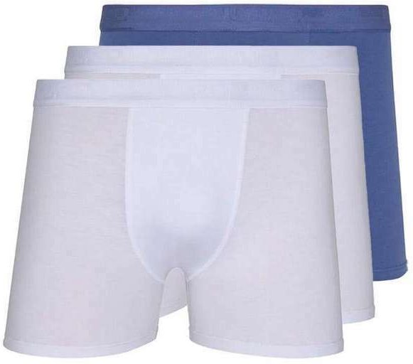 Imagem principal Kit com 3 Cuecas Boxer Lupo 784-017 Branco-Azul Lupo