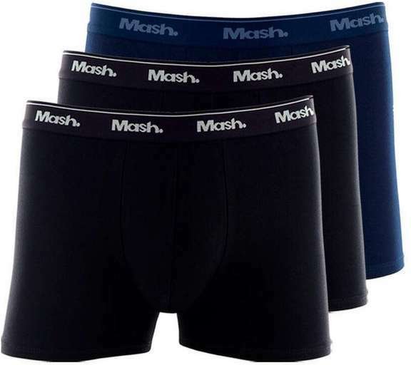 Imagem principal Kit com 3 Cuecas Boxer Mash 170.26 Preto-Marinho MASH