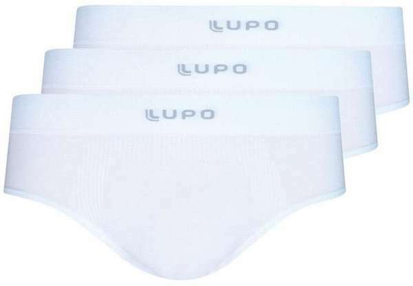 Imagem principal Kit com 3 Cuecas Slip Lupo 681-001 Branco Lupo