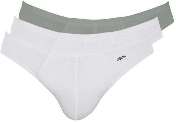 Imagem principal Kit com 3 Cuecas Slip Zorba 772 Branco-Grafite Zorba