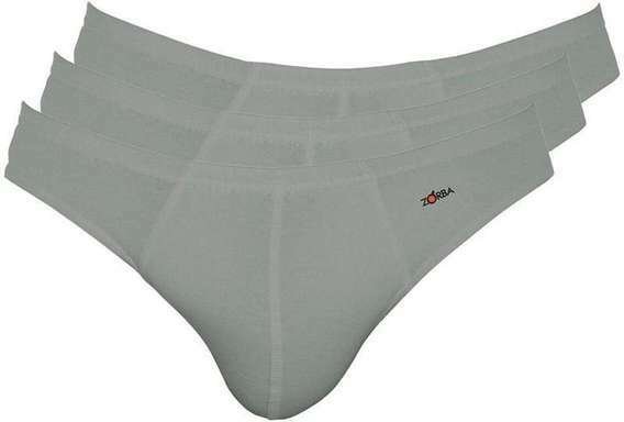 Imagem principal Kit com 3 Cuecas Slip Zorba 772 Grafite Zorba