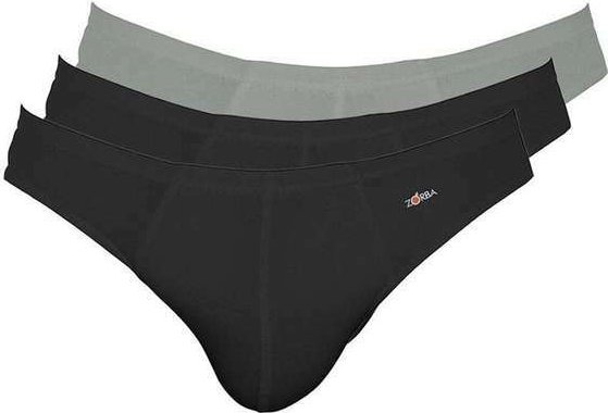 Imagem principal Kit com 3 Cuecas Slip Zorba 772 Preto-Grafite Zorba