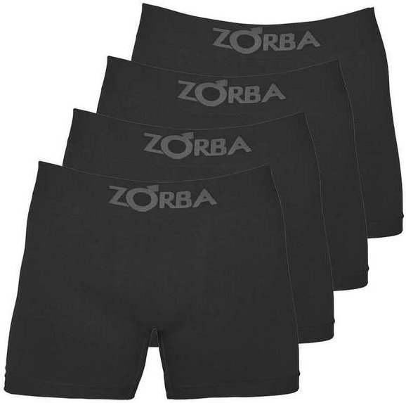 Kit com 4 Cuecas Boxer Zorba 781 Preto