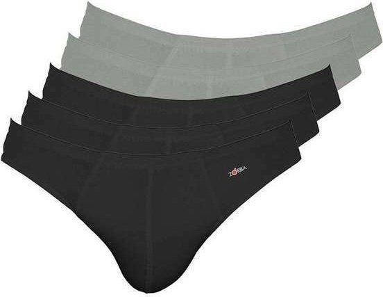 Imagem principal Kit com 5 Cuecas Slip Zorba 772 Preto-Grafite Zorba