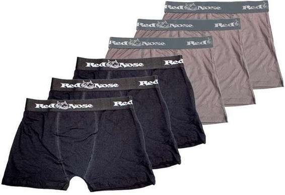 Imagem principal Kit com 6 Cuecas Boxer Red Nose 320 Preto-Cinza Red Nose