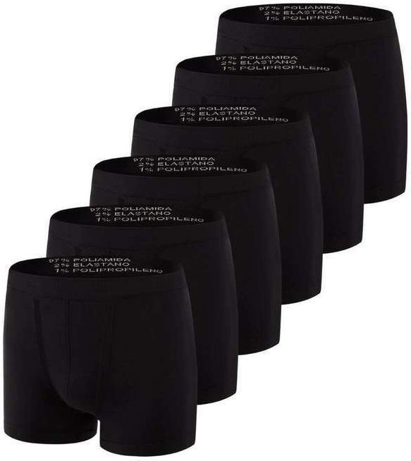 Imagem principal Kit com 6 Cuecas Boxer Trifil 4620 Preto TRIFIL