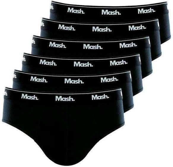Imagem principal Kit com 6 Cuecas Slip Mash 073.58 Preto MASH