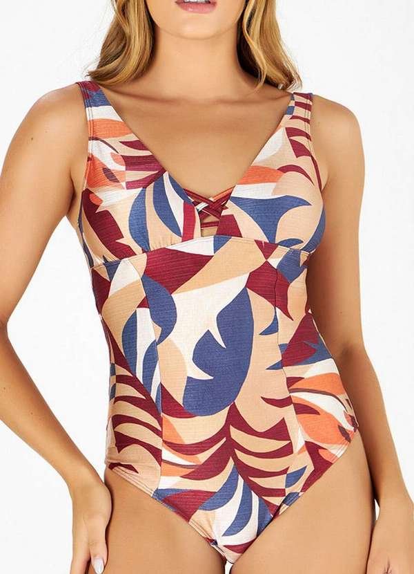 Maiô Banho de Mar 623.522 1008-Folhagm-Aquarelada