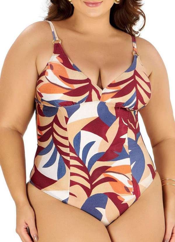 Maiô Banho de Mar 623.526 1008-Folhagm-Aquarelada