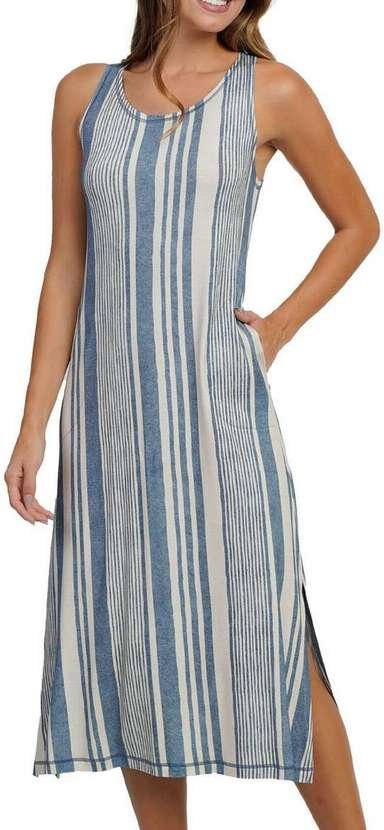 Camisola Feminina Longa Podiun 266065 472-Listrado-Cascata