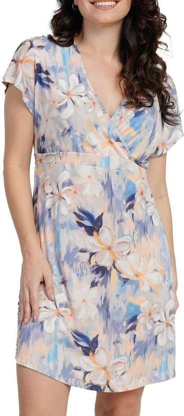 Kaftan Feminino Curto Podiun 266003 495-Floral-Aurora