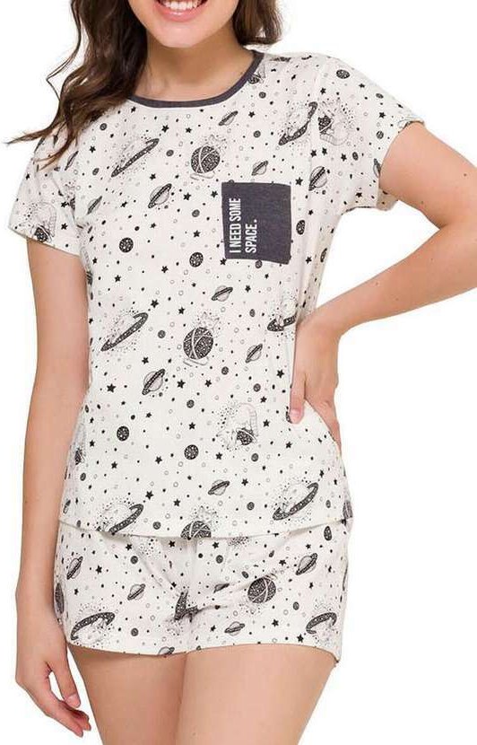 Imagem principal Pijama Feminino Curto Espaço Pijama 4010088 Off-White Espaço Pijama