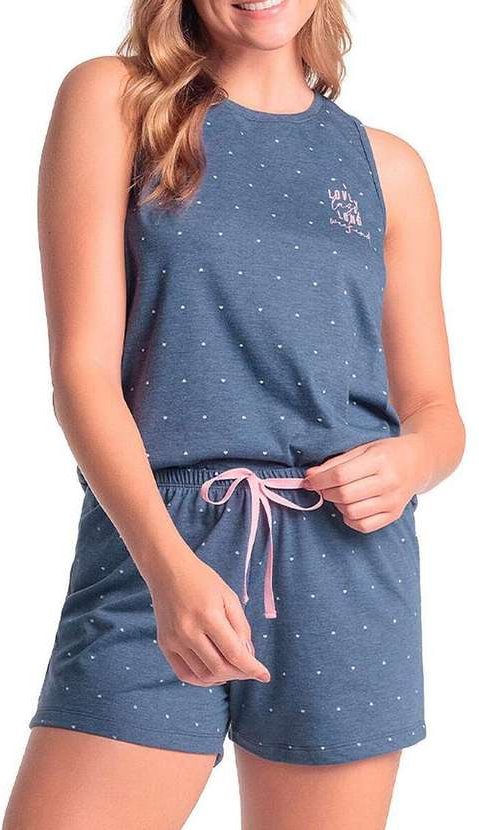 Imagem principal Pijama Feminino Curto Espaço Pijama 4010317 Azul Espaço Pijama