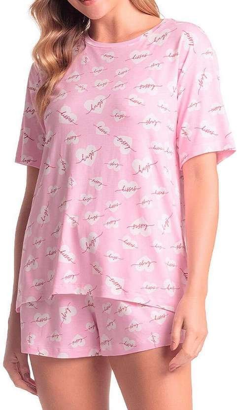 Imagem principal Pijama Feminino Curto Espaço Pijama 4010331 Rosa Espaço Pijama