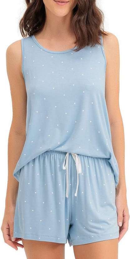 Imagem principal Pijama Feminino Curto Espaço Pijama 4010457 Azul Espaço Pijama