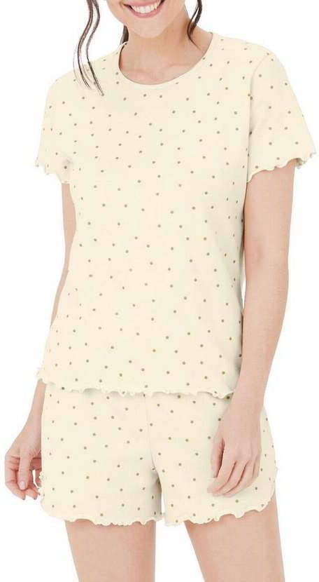 Imagem principal Pijama Feminino Curto Malwee 1000128767 Dq92a-Bege Malwee