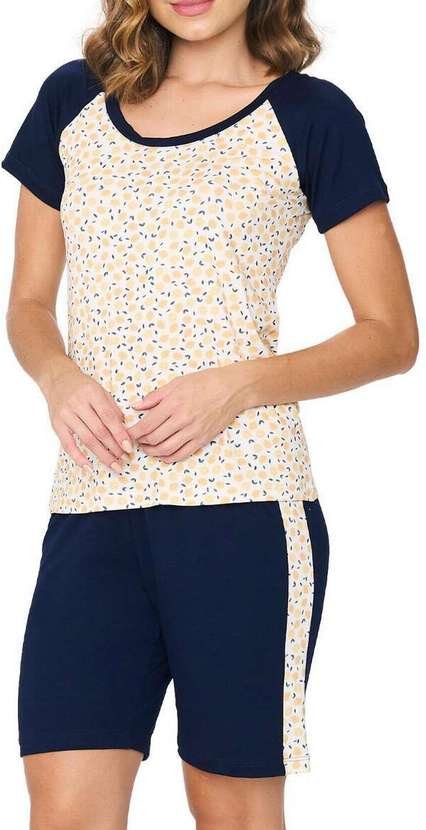 Imagem principal Pijama Feminino Curto Podiun 255096 345-Lima-Limão Podiun