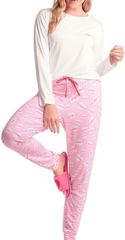 Imagem principal Pijama Feminino Longo Espaço Pijama 4010332 Rosa Espaço Pijama
