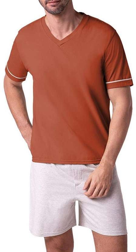 Imagem principal Pijama Masculino Curto Lupo 28000-001 6360-Nude-Bronze Lupo