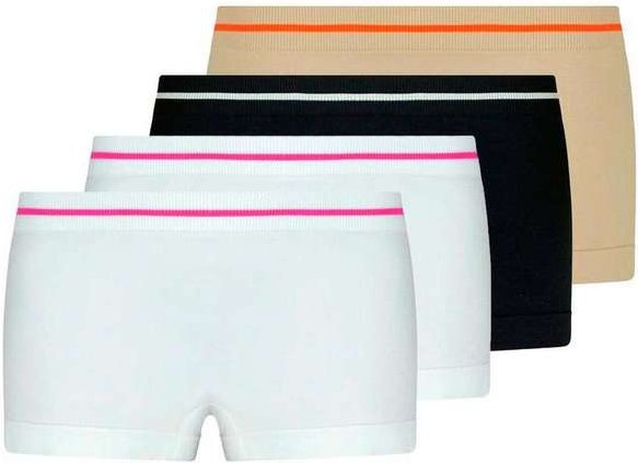 Imagem principal Kit com 4 Calcinhas Infantil Lobinha 18720-001 Branco-Preto-Natural-Peach Lupo Lupo