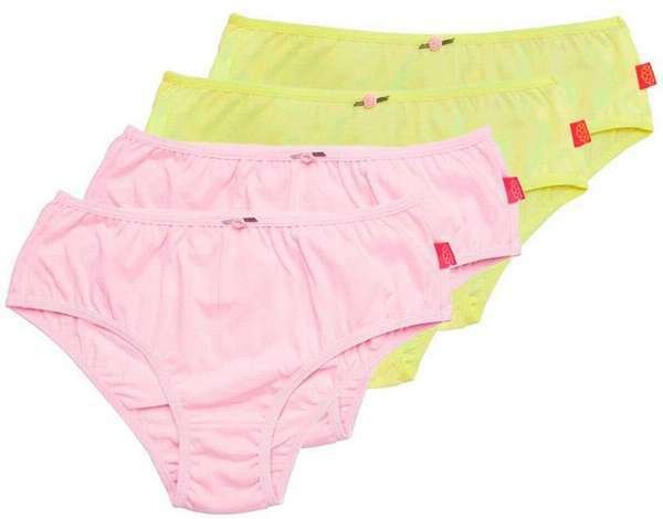 Imagem principal Kit com 4 Calcinhas Infantil Sanny 212830 Rosa-Bella-Amarelo-Vanilla Sanny