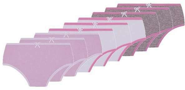 Imagem principal Kit com 9 Calcinhas Lobinha 18101-089 Infantil 0900-Lilás-Branco-Cinza Lupo Lupo